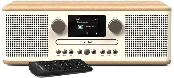 Stoni muzički player Pure Audio Classic C-D6 Cotton White/Oak Stoni muzički player - 3