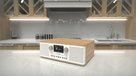 Stoni muzički player Pure Audio Classic C-D6 Cotton White/Oak Stoni muzički player - 7