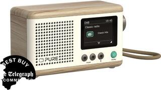 Digital Radio DAB+
 Pure Audio Classic Mini Cotton White/Oak Digital Radio DAB+ - 2