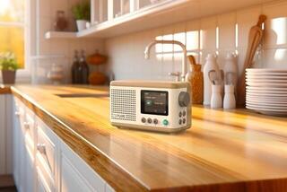 Digital Radio DAB+
 Pure Audio Classic Mini Cotton White/Oak Digital Radio DAB+ - 5