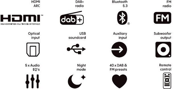 Radio digital DAB + Pure Audio Classic Active Cotton White/Oak Radio digital DAB + - 9