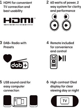 Radio digital DAB + Pure Audio Classic Active Cotton White/Oak Radio digital DAB + - 10