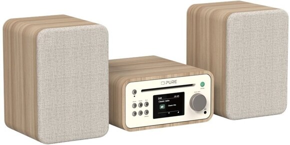 Stoni muzički player Pure Audio Classic Stereo Mini Cotton White/Oak Stoni muzički player - 2
