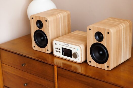 Stoni muzički player Pure Audio Classic Stereo Mini Cotton White/Oak Stoni muzički player - 6
