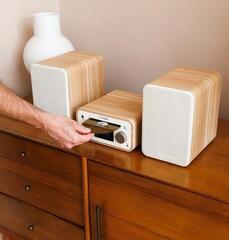 Desktop Music Player Pure Audio Classic Stereo Mini Cotton White/Oak Desktop Music Player - 7