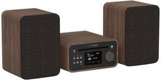 Desktop Music Player Pure Audio Classic Stereo Mini Coffee Brown/Walnut Desktop Music Player - 1
