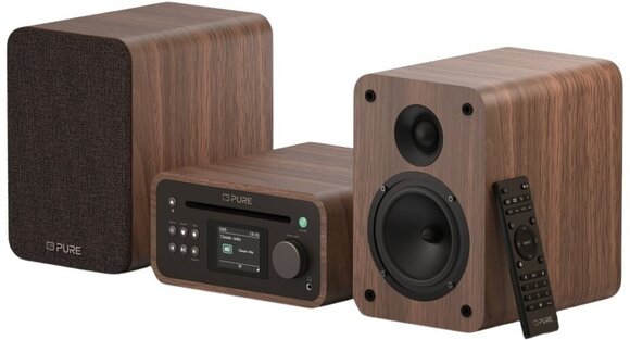 Stoni muzički player Pure Audio Classic Stereo Mini Coffee Brown/Walnut Stoni muzički player - 3