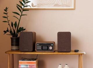 Desktop Music Player Pure Audio Classic Stereo Mini Coffee Brown/Walnut Desktop Music Player - 6