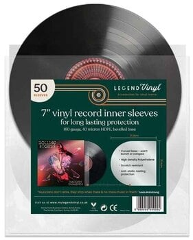 Bag/case for LP records Legend Vinyl LV25 Curved Base Vinyl Record Sleeves (7" Vinyl) 50 - 2