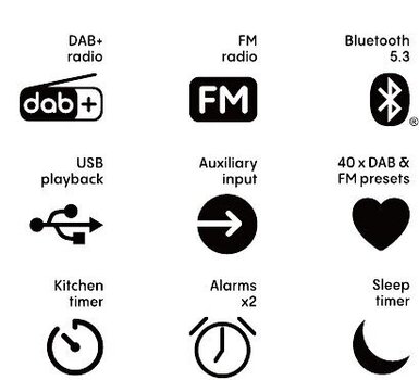Radio digital DAB + Pure Audio Classic H6 Coffee Brown/Walnut Radio digital DAB + - 4