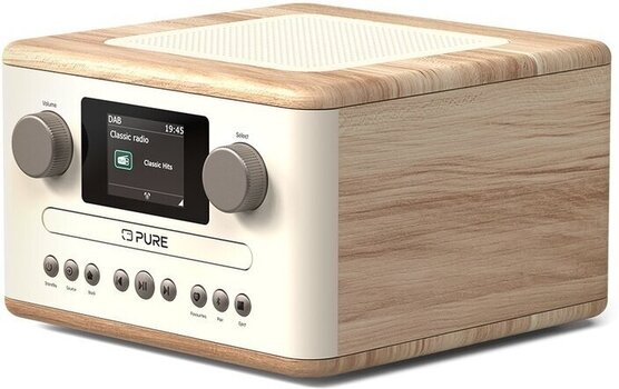 Stoni muzički player Pure Audio Classic C-D4 Cotton White/Oak Stoni muzički player - 2