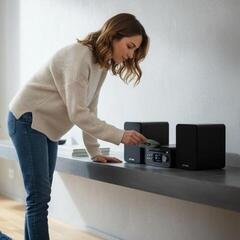 Desktop Music Player Pure Audio Classic Stereo Mini Black Desktop Music Player - 3