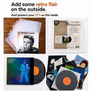 Bag/case for LP records Legend Vinyl LV31 Mixed Pack - Rice Paper Inner & Holographic Outer Vinyl Record Sleeves (12" Vinyl) 25 - 2