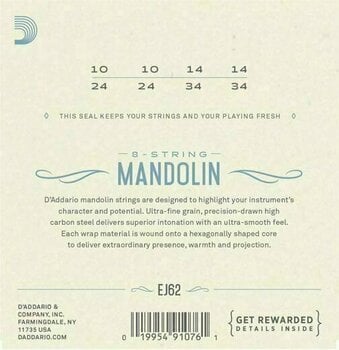 Струни за мандолина D'Addario EJ62 - 2