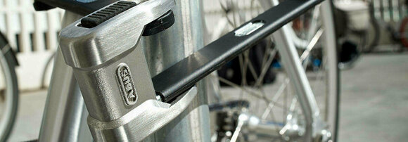 Cadeado para bicicleta Abus Bordo Alarm 6000A/90 SH Branco - 5