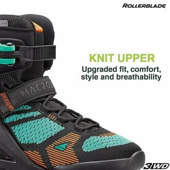 Inline-Skates Rollerblade Macroblade 110W 3WD Black/Light Green 39 - 5