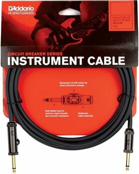 Instrument Cable D'Addario Planet Waves PW-AG-20 Black 6 m Straight - Straight - 2