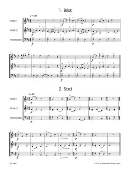 Noder Bärenreiter 27 Miniatures for String Trio Noder - 2