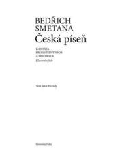 Note Bedřich Smetana Česká píseň Note - 1