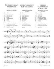 Noder Bärenreiter Čtyřicet variací pro housle op. 3 Noder - 1