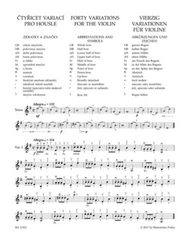 Noder Bärenreiter Čtyřicet variací pro housle op. 3 Noder - 2