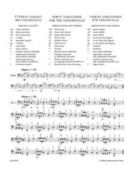 Noder Bärenreiter Čtyřicet variací pro violoncello op. 3 Noder - 1