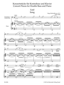 Noder Bärenreiter Double Bass Collection Noder - 2