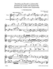 Noder Bärenreiter Duettina pro housle a violoncello op. 67 Noder - 1