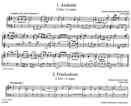 Note Bärenreiter Easy Organ Pieces Note - 3