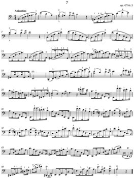 Noder Friedrich Dotzauer Etudes for Violoncello solo Noder - 3