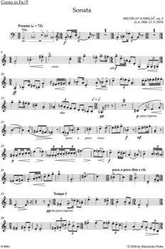 Sheet Music Bärenreiter Sonáta pro lesní roh a klavír op. 2 Sheet Music - 4