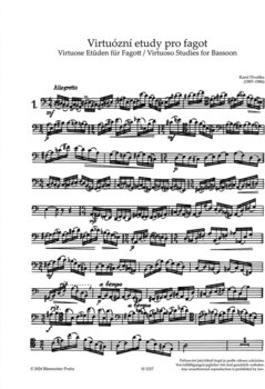 Note Bärenreiter Virtuózní etudy pro fagot Note - 2