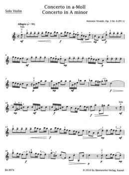 Noten Bärenreiter Vivaldi: Concerto Noten - 2