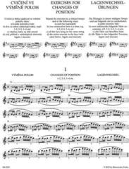 Note Bärenreiter Výměny poloh a průprava ke cvičení stupnic op. 8 Note - 1