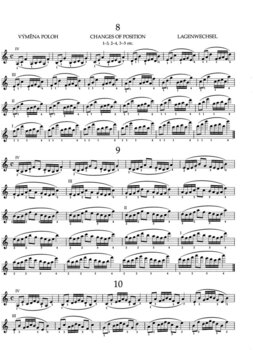 Note Bärenreiter Výměny poloh a průprava ke cvičení stupnic op. 8 Note - 3