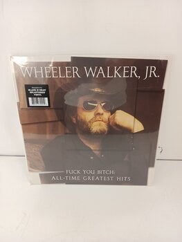 Vinyl Record Wheeler Walker Jr. - Fuck You Bitch: All-Time Greatest Hits (Black and Gray Splattered) (LP) (Damaged) - 3