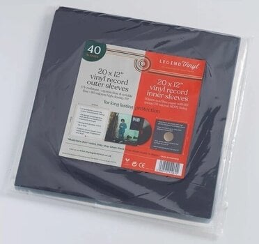 Koffer für LP-Platten Legend Vinyl LV32 Mixed Pack - Inner & Outer LP-Cover (12" Vinyl) 20 Black-Clear - 2