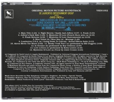 Glazbene CD Angelo Badalamenti - Blue Velvet (O.S.T.) (40th Anniversary Edition) (CD) - 2