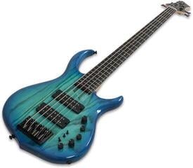 5-струнна бас китара Sire Marcus Miller M5 Swamp Ash-5 2nd Gen Basic SET Transparent Blue 5-струнна бас китара - 2