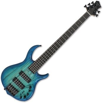 5 strunska bas kitara Sire Marcus Miller M5 Swamp Ash-5 2nd Gen Premium SET Transparent Blue 5 strunska bas kitara - 2