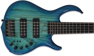 5-струнна бас китара Sire Marcus Miller M5 Swamp Ash-5 2nd Gen Premium SET Transparent Blue 5-струнна бас китара - 3