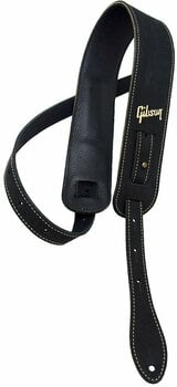 Leather guitar strap Gibson The Nubuck Leather guitar strap Black - 2