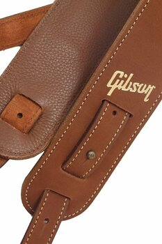 Leather guitar strap Gibson The Nubuck Leather guitar strap Brown - 3