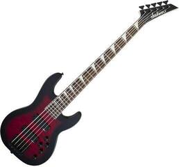5-strenget basguitar Jackson JS Series Concert Bass JS3VQ AH Standard SET Transparent Red Burst 5-strenget basguitar - 1