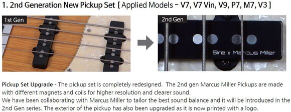 4 stīgu basģitāra Sire Marcus Miller V7 Vintage Alder-4 2nd Gen Standard SET Tobacco Sunburst 4 stīgu basģitāra - 3