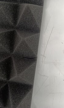 Absorbent foam panel Mega Acoustic PA-PMP5-DG-50x50x5 Dark Grey Absorbent foam panel (Damaged) - 3
