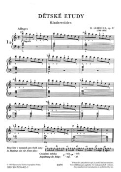 Note Henri Lemoine Výběr dětských etud pro harmoniku op. 37 Note - 2