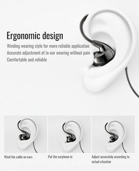 ørekrog hovedtelefoner Takstar TS-2260 In-Ear Monitor Headphones ørekrog hovedtelefoner - 6