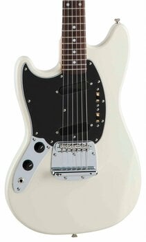 Elektrische gitaar Fender MIJ Traditional '70s Mustang RW Vintage White LH - 2