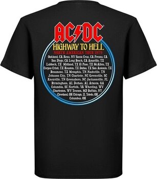 Camiseta de manga corta AC/DC Highway To Hell North America Tour 1979 Black L Camiseta de manga corta - 2